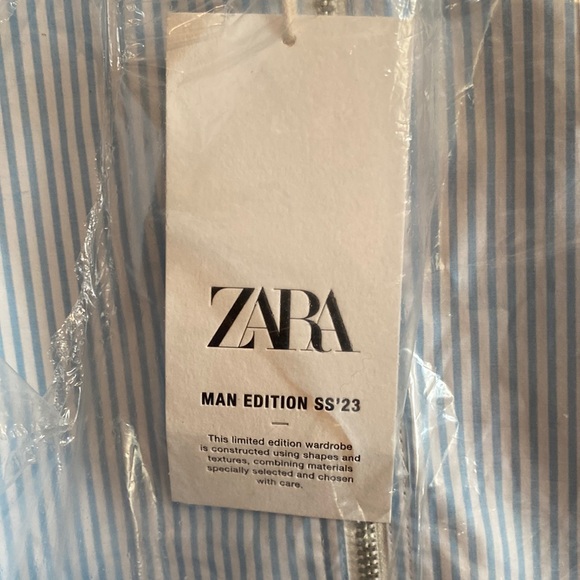 Zara Striped Limited Edition bomber jacket shirt - Picture 3 of 4